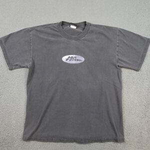 Vintage No Fear Shirt Mens Large Black Equip Your Mind Graphic Double Sided 90s